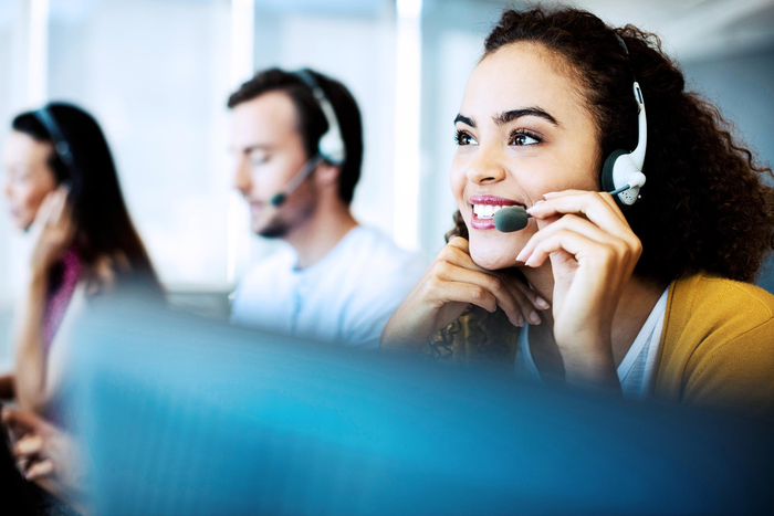 Woman with Headset